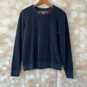 Outerknown Dark Blue Terry High Tide Crewneck